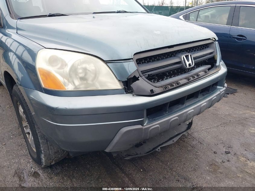 2005 Honda Pilot Ex-L VIN: 2HKYF18545H505539 Lot: 43889806