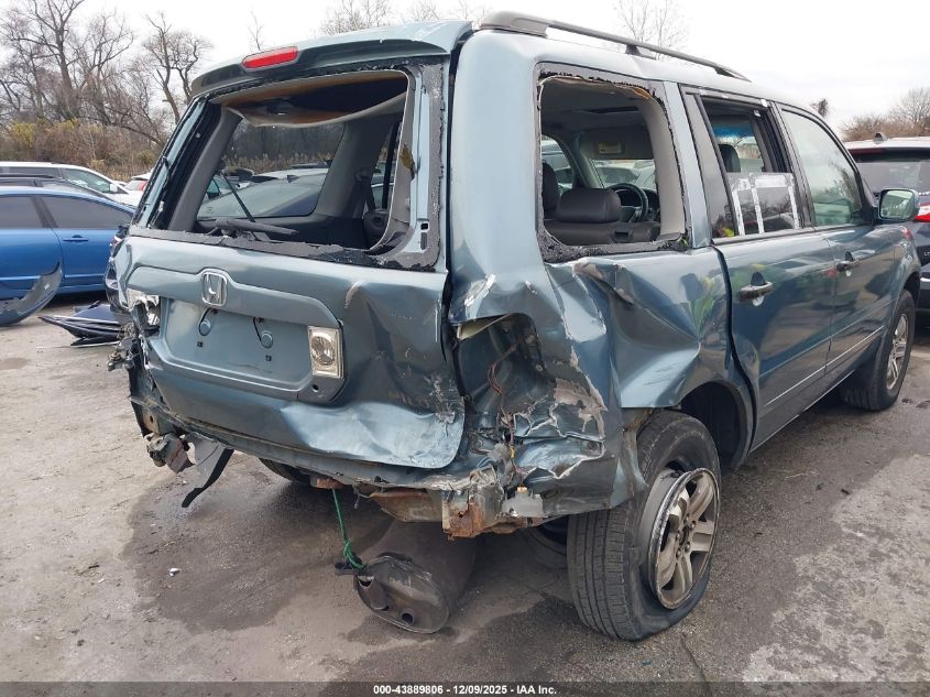 2005 Honda Pilot Ex-L VIN: 2HKYF18545H505539 Lot: 43889806