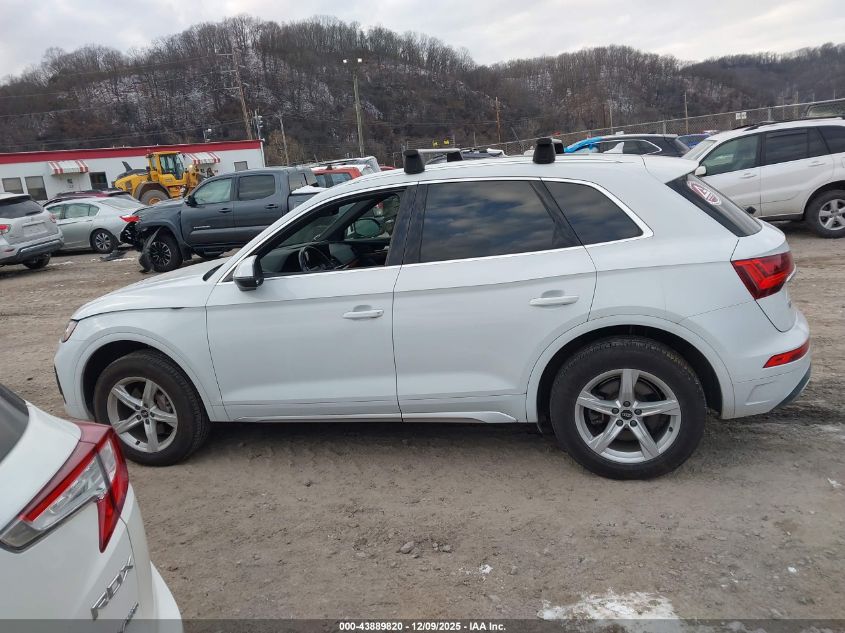 2021 Audi Q5 Premium 45 Tfsi Quattro S Tronic VIN: WA1AAAFY2M2017343 Lot: 43889820
