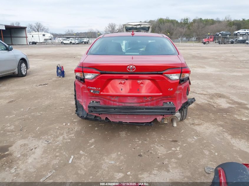 2021 Toyota Corolla Le VIN: 5YFEPMAE6MP246047 Lot: 43889850