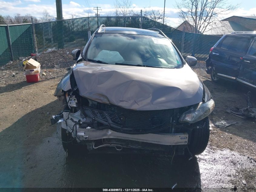 2012 Nissan Murano Sl VIN: JN8AZ1MW6CW235717 Lot: 43889972