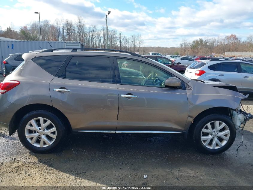 2012 Nissan Murano Sl VIN: JN8AZ1MW6CW235717 Lot: 43889972