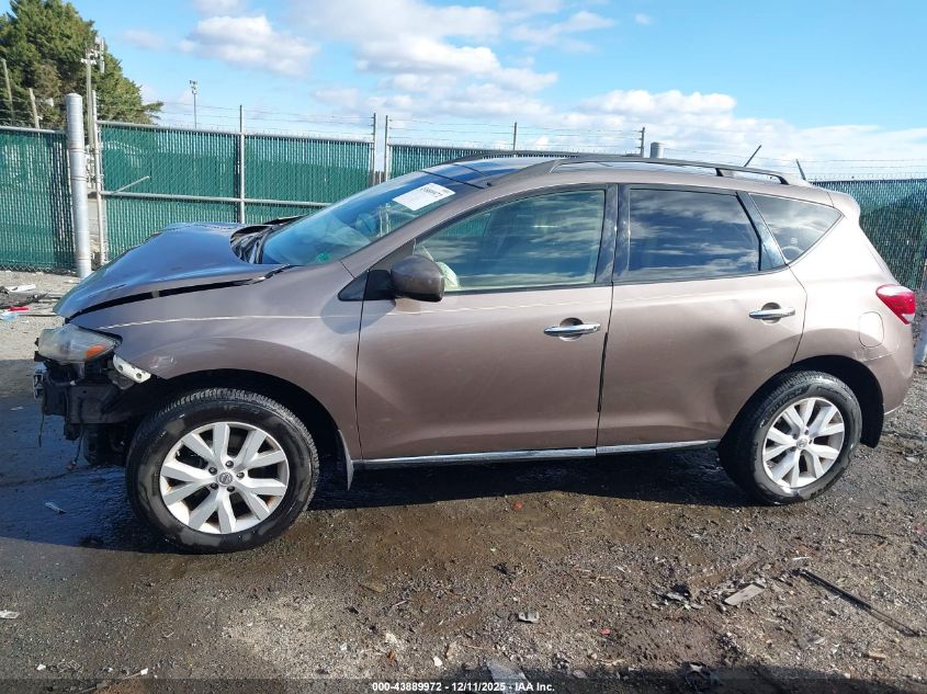 2012 Nissan Murano Sl VIN: JN8AZ1MW6CW235717 Lot: 43889972