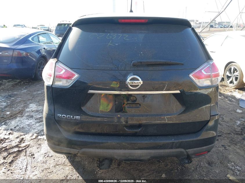 2016 Nissan Rogue S VIN: JN8AT2MT1GW026372 Lot: 43890026