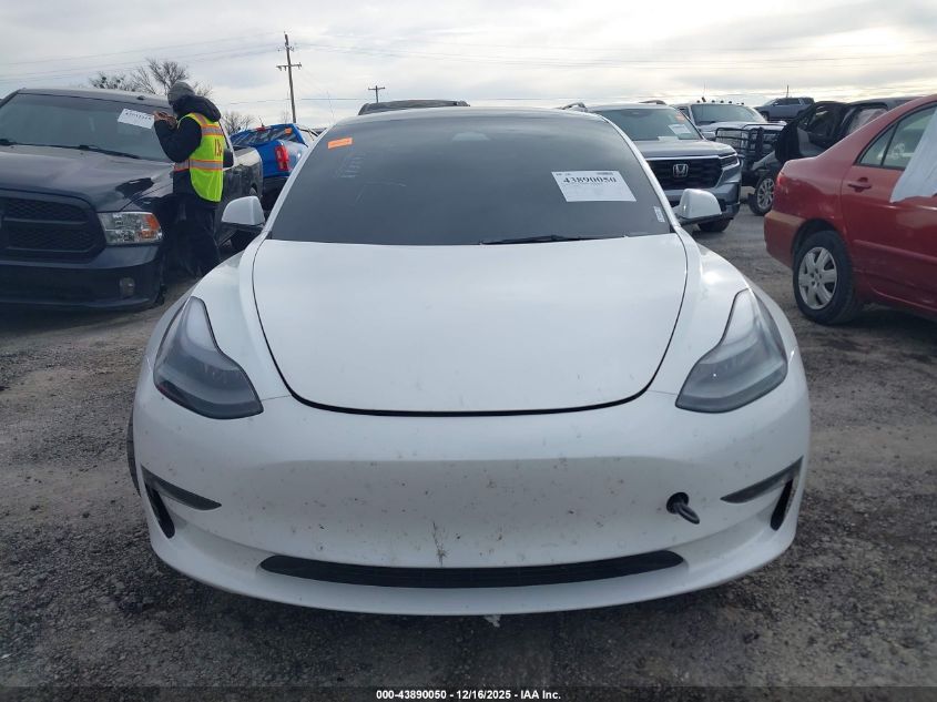 2022 Tesla Model 3 Performance Dual Motor All-Wheel Drive VIN: 5YJ3E1EC8NF357250 Lot: 43890050