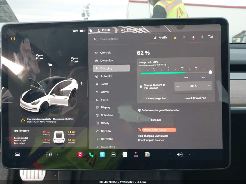 2022 Tesla Model 3 Performance Dual Motor All-Wheel Drive VIN: 5YJ3E1EC8NF357250 Lot: 43890050
