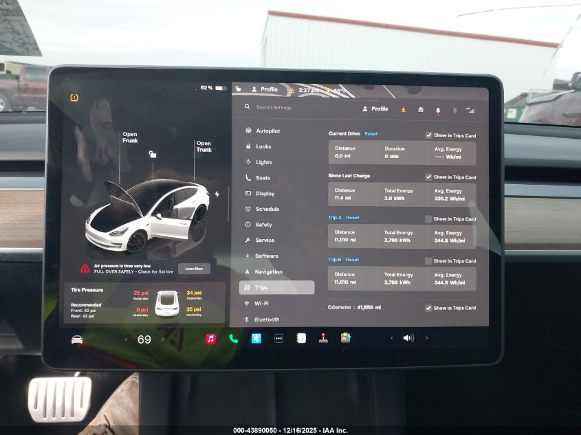 2022 Tesla Model 3 Performance Dual Motor All-Wheel Drive VIN: 5YJ3E1EC8NF357250 Lot: 43890050