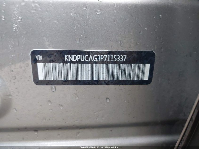 2023 Kia Sportage Hybrid Lx VIN: KNDPUCAG3P7115337 Lot: 43890204