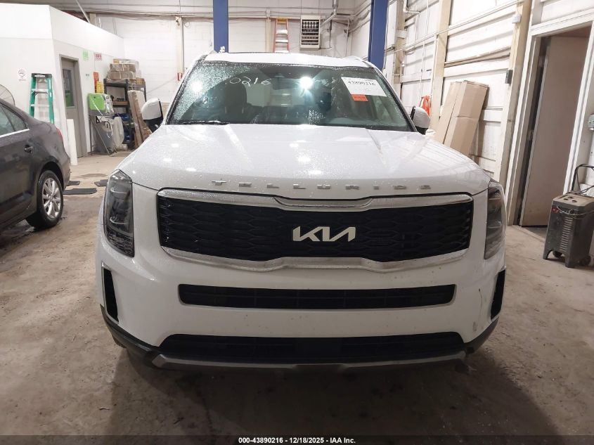 2022 Kia Telluride S VIN: 5XYP6DHC8NG249280 Lot: 43890216