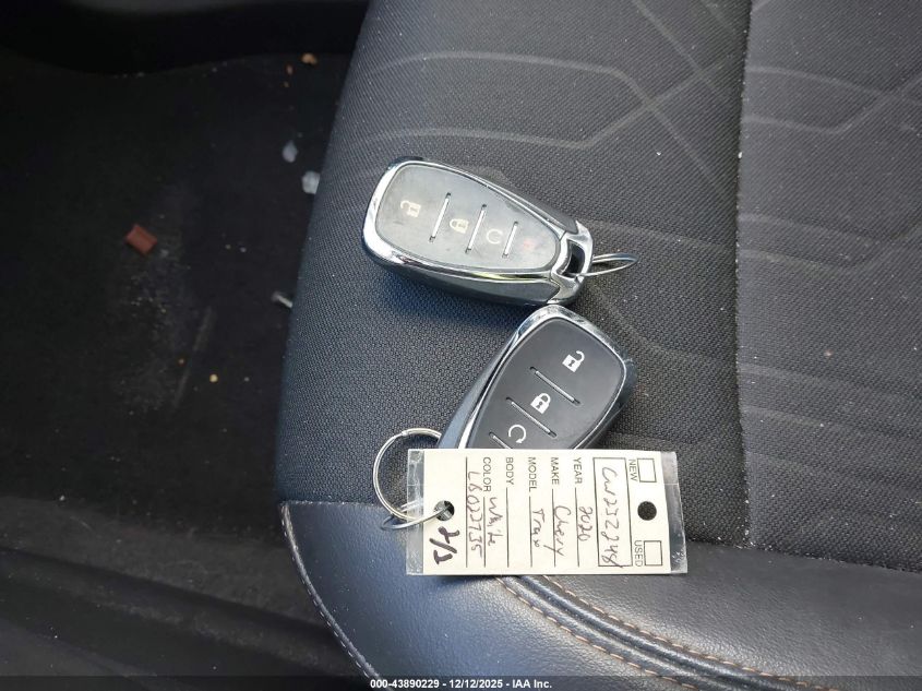 2020 Chevrolet Trax Awd Lt VIN: KL7CJPSB2LB022735 Lot: 43890229