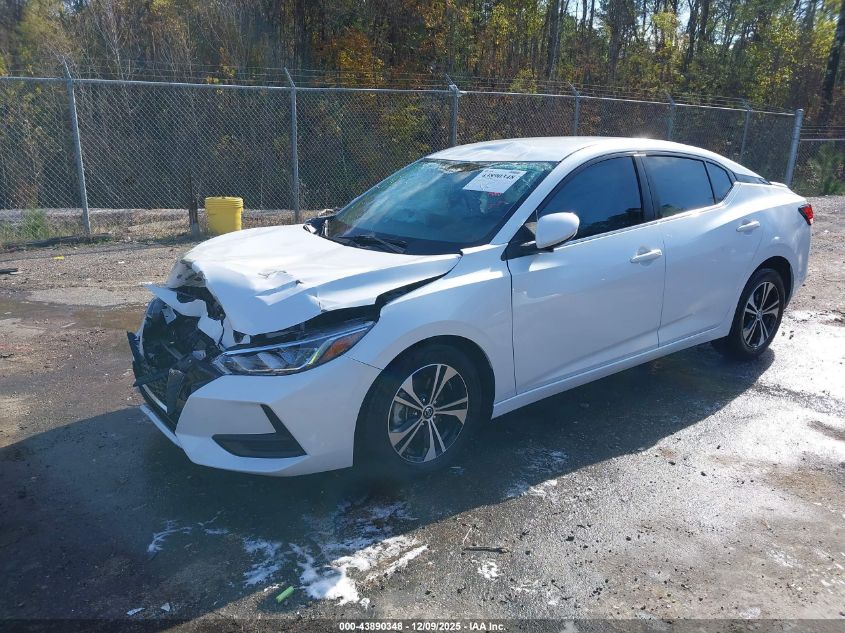 2022 Nissan Sentra Sv Xtronic Cvt VIN: 3N1AB8CVXNY317529 Lot: 43890348