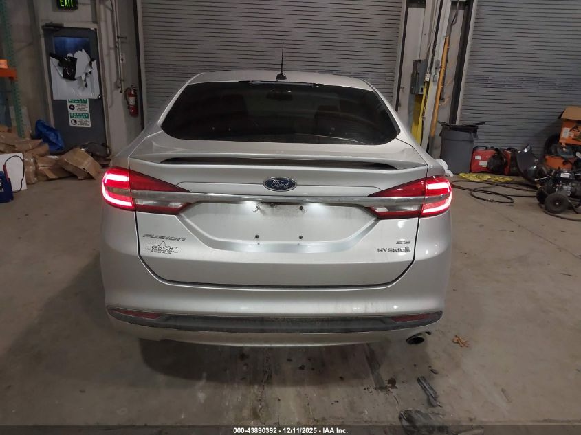 2018 Ford Fusion Hybrid Se VIN: 3FA6P0LU3JR138689 Lot: 43890392