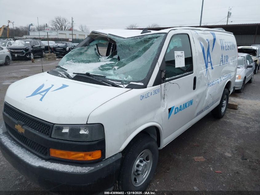 2024 Chevrolet Express Cargo Rwd 2500 Regular Wheelbase Wt VIN: 1GCWGAFP1R1236115 Lot: 43890402