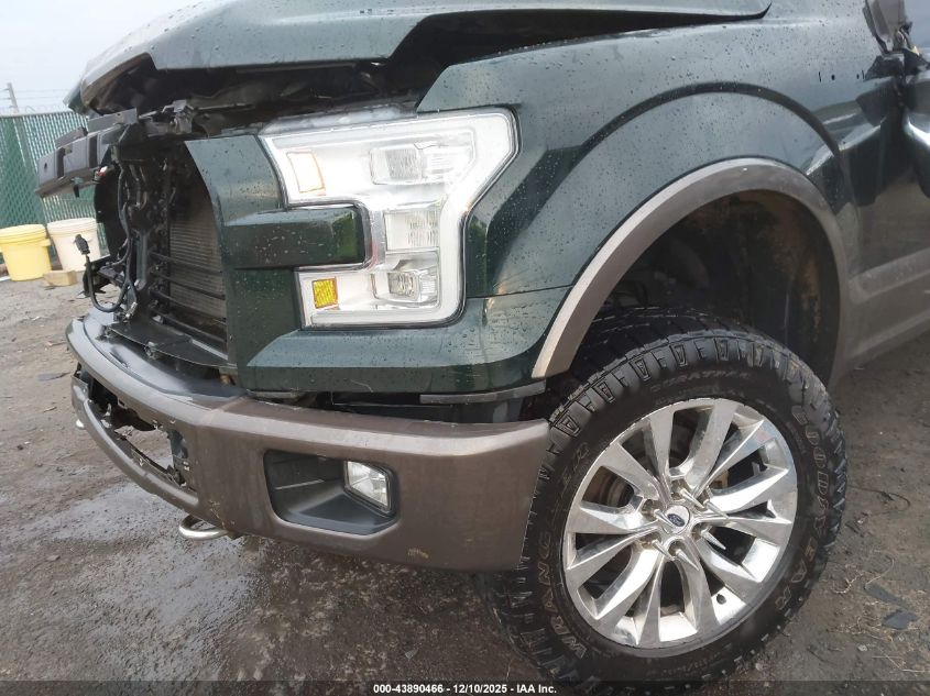 2016 Ford F-150 Lariat VIN: 1FTEW1EF9GFB48825 Lot: 43890466