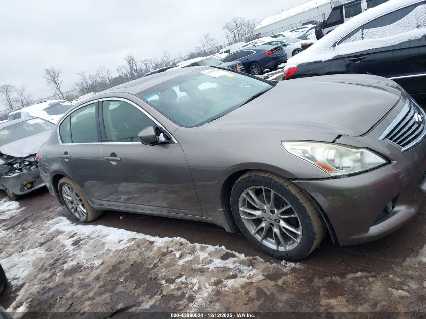 2013 Infiniti G37X VIN: JN1CV6AR6DM352418 Lot: 43890524