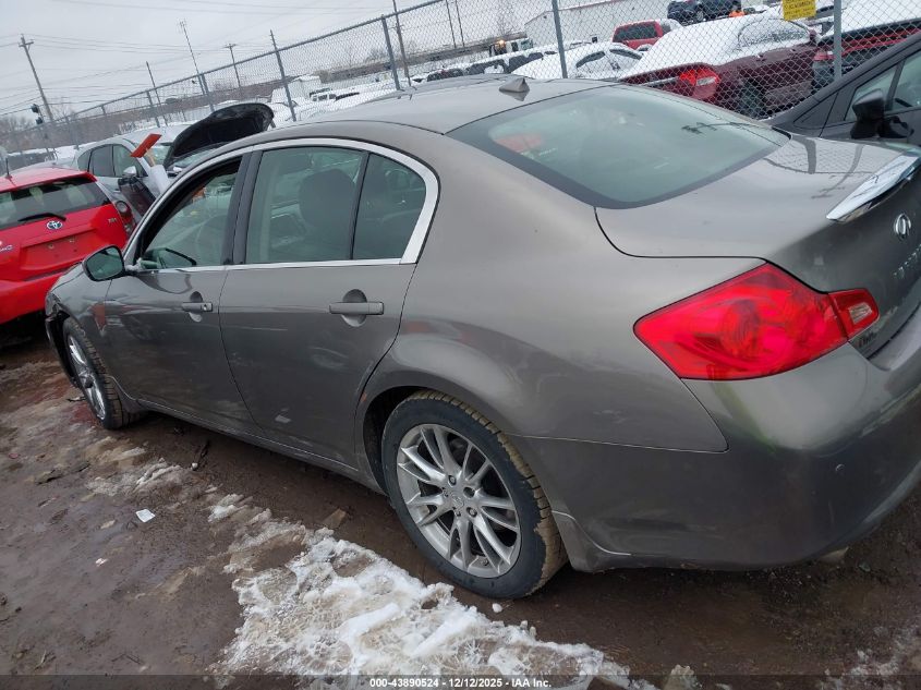 2013 Infiniti G37X VIN: JN1CV6AR6DM352418 Lot: 43890524