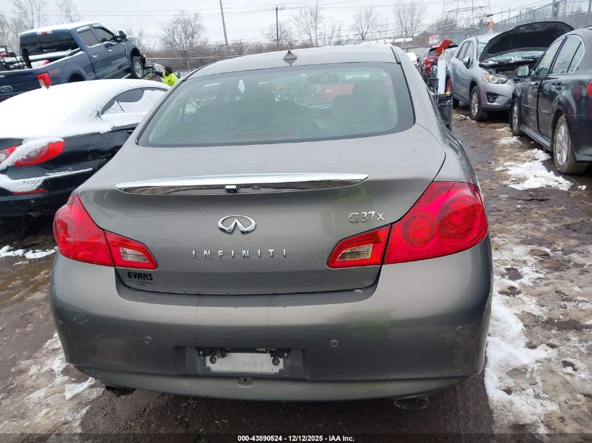 2013 Infiniti G37X VIN: JN1CV6AR6DM352418 Lot: 43890524