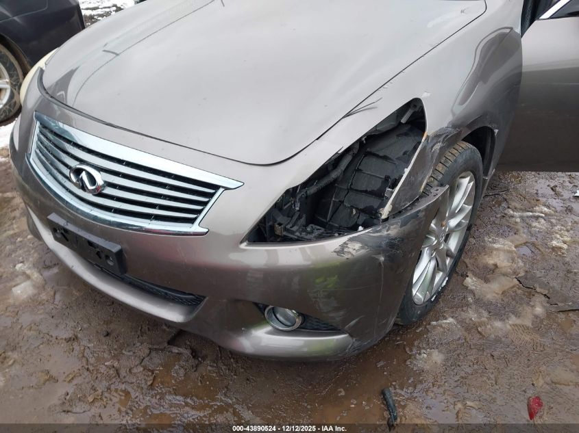 2013 Infiniti G37X VIN: JN1CV6AR6DM352418 Lot: 43890524