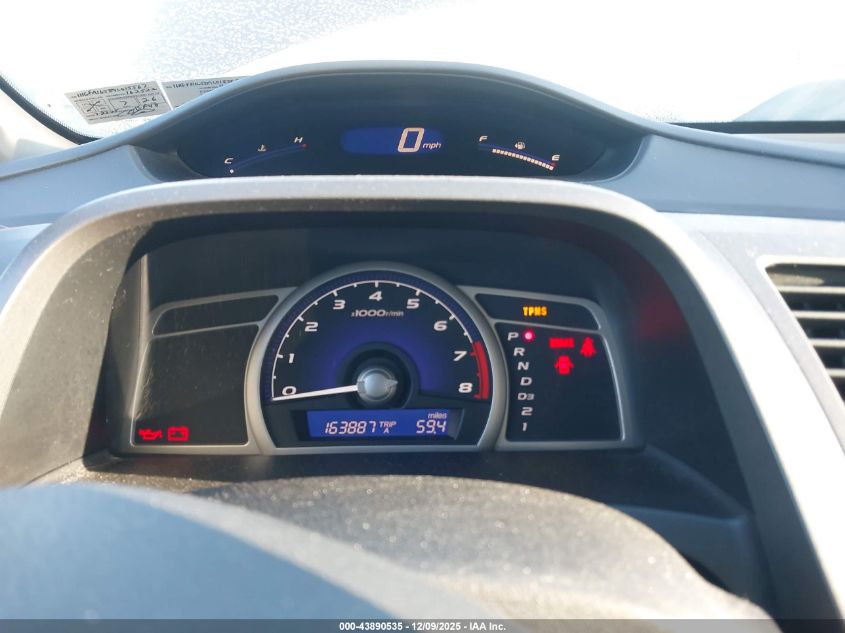 2009 Honda Civic Lx VIN: 1HGFA16589L015567 Lot: 43890535