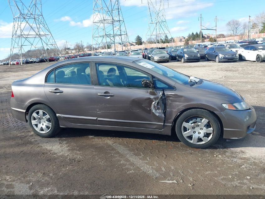 2009 Honda Civic Lx VIN: 1HGFA16589L015567 Lot: 43890535