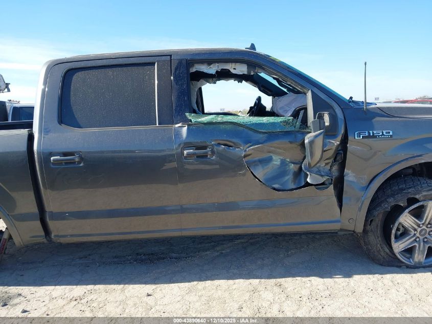 2018 Ford F-150 Lariat VIN: 1FTEW1EG4JFC02418 Lot: 43890640