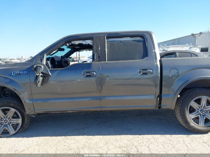 2018 Ford F-150 Lariat VIN: 1FTEW1EG4JFC02418 Lot: 43890640