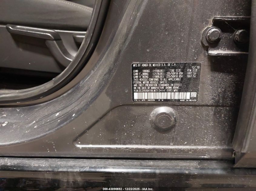 2020 Honda Hr-V Awd Sport VIN: 3CZRU6H18LM713414 Lot: 43890692