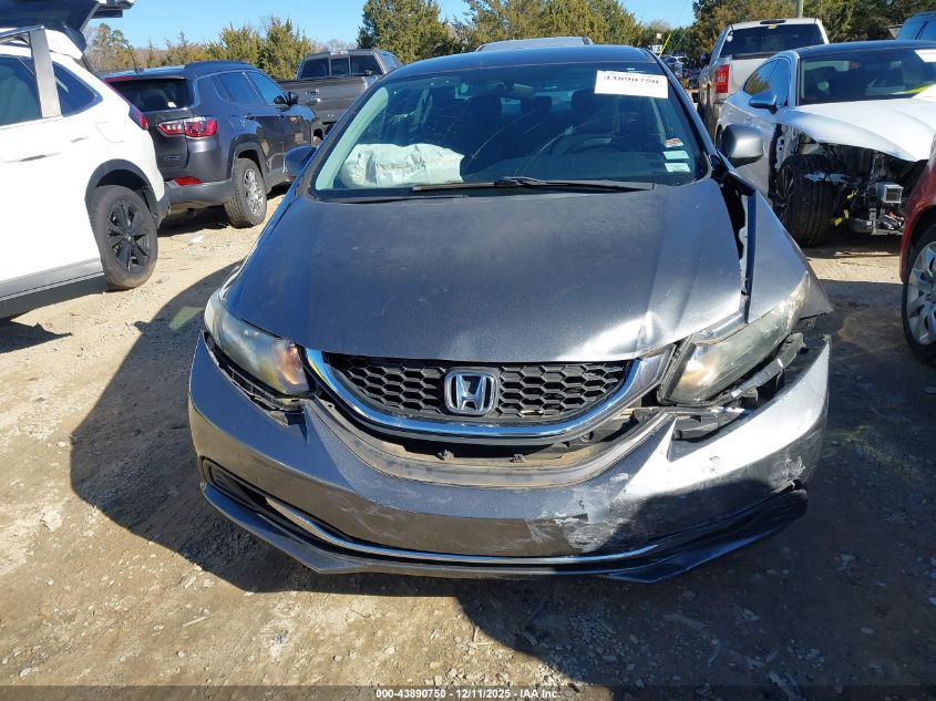 2013 Honda Civic Lx VIN: 19XFB2F50DE086202 Lot: 43890750