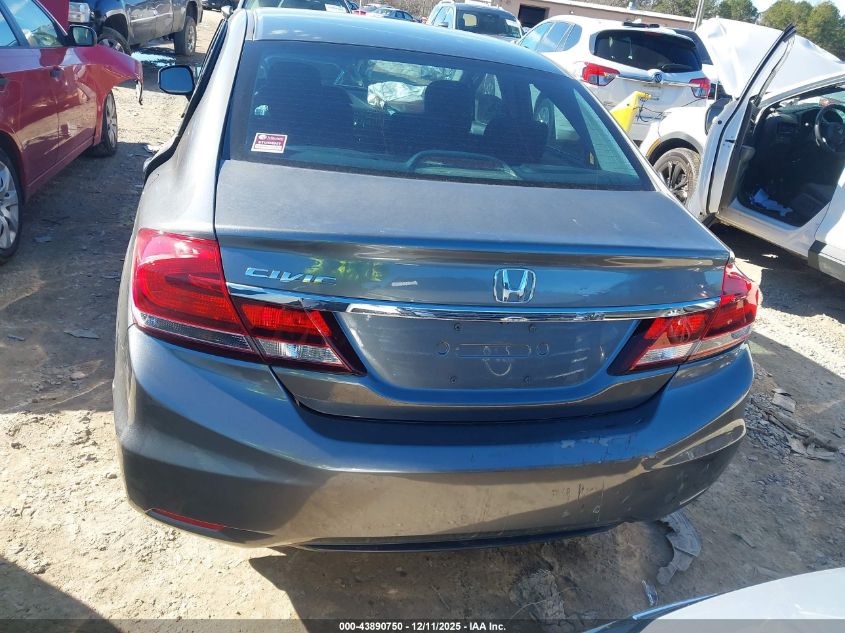 2013 Honda Civic Lx VIN: 19XFB2F50DE086202 Lot: 43890750