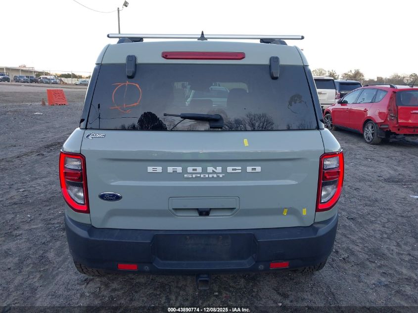 2022 Ford Bronco Sport Big Bend VIN: 3FMCR9B69NRD19747 Lot: 43890774