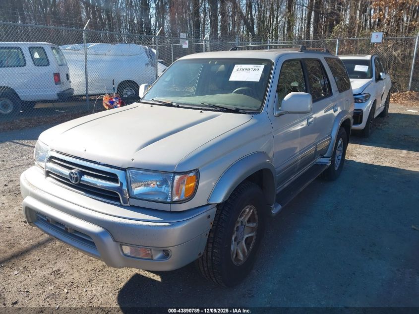 2000 Toyota 4Runner Limited V6 VIN: JT3HN87R0Y0309376 Lot: 43890789