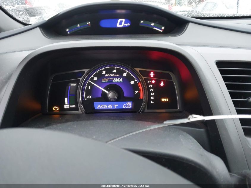 2009 Honda Civic Hybrid VIN: JHMFA36209S000940 Lot: 43890790