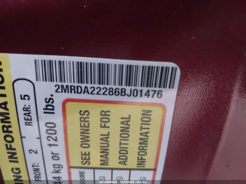 2006 Mercury Monterey Luxury VIN: 2MRDA22286BJ01476 Lot: 43890829