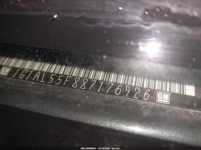 2008 Chevrolet Cobalt Lt VIN: 1G1AL55F887176926 Lot: 43890840