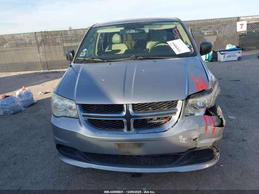 2013 Dodge Grand Caravan Se VIN: 2C4RDGBG5DR794102 Lot: 43890841