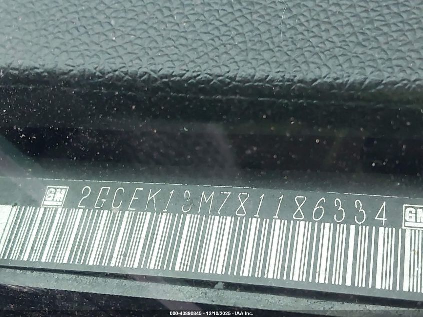2008 Chevrolet Silverado 1500 Ltz VIN: 2GCEK13M781186334 Lot: 43890845