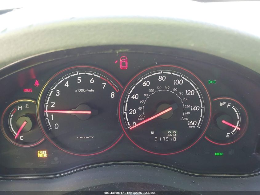 4S3BL676456210859 2005 SUBARU LEGACY photo no. 7