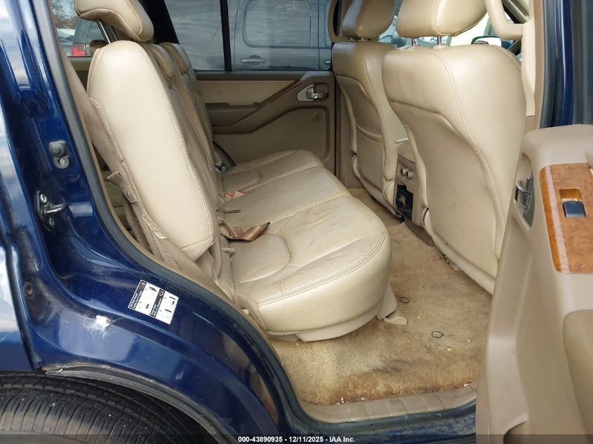 2006 Nissan Pathfinder Le VIN: 5N1AR18W06C661216 Lot: 43890935