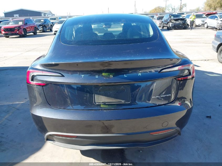 2024 Tesla Model 3 Long Range Dual Motor All-Wheel Drive VIN: 5YJ3E1EB5RF818806 Lot: 43890947