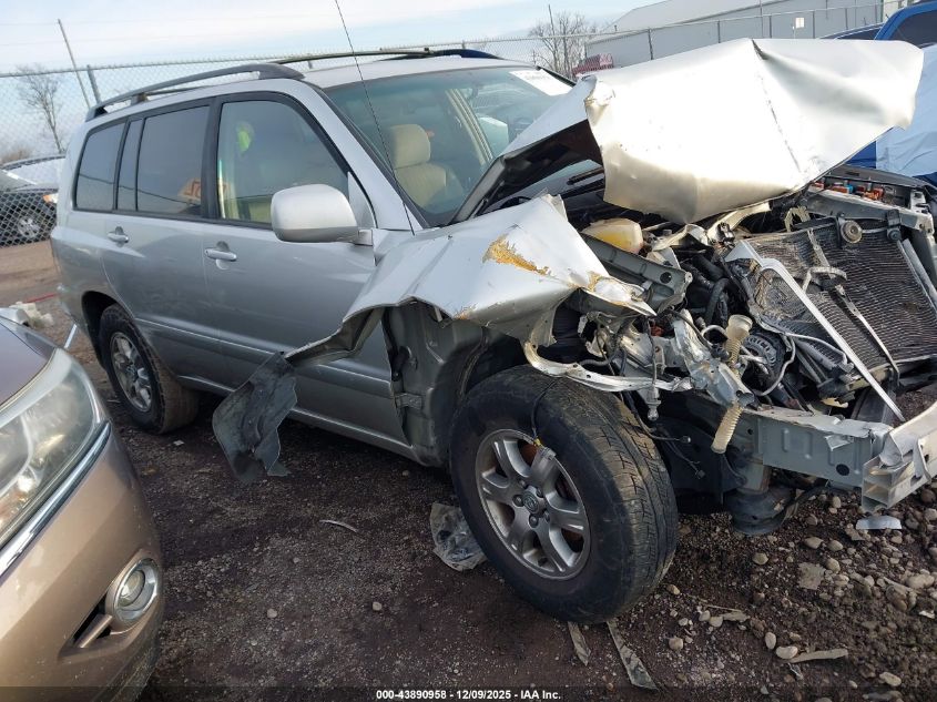 2006 Toyota Highlander V6 VIN: JTEEP21A060138114 Lot: 43890958