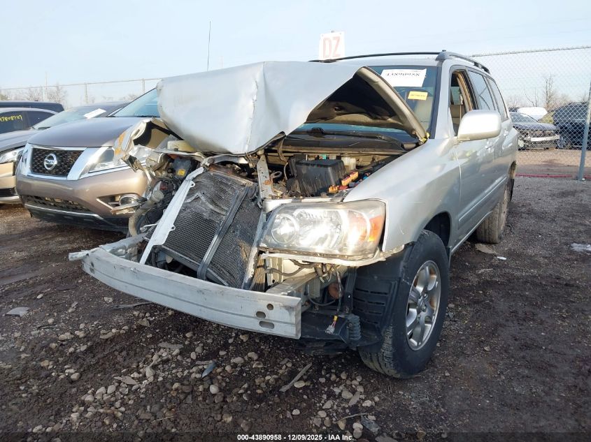 2006 Toyota Highlander V6 VIN: JTEEP21A060138114 Lot: 43890958