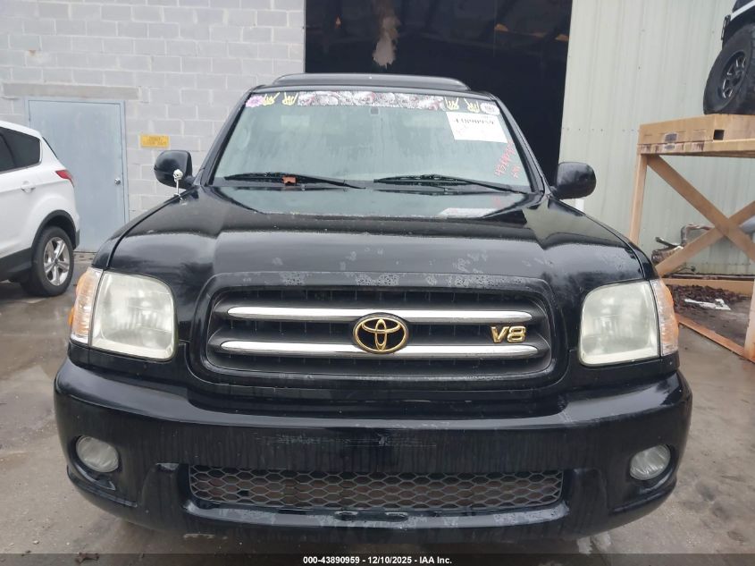 2002 Toyota Sequoia Limited V8 VIN: 5TDZT38A12S136389 Lot: 43890959