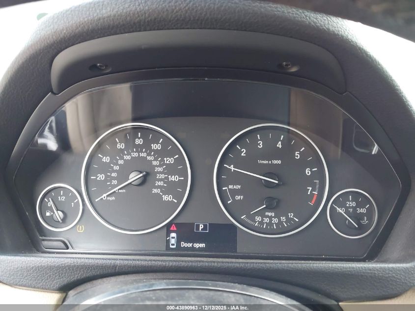 2012 BMW 328I VIN: WBA3A5C59CF343628 Lot: 43890963