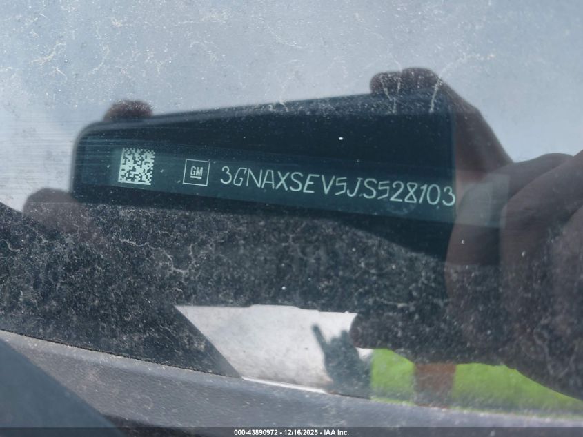 2018 Chevrolet Equinox Lt VIN: 3GNAXSEV5JS528103 Lot: 43890972