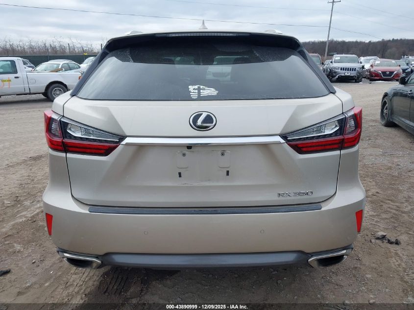 2017 Lexus Rx 350 VIN: 2T2BZMCA8HC076508 Lot: 43890999