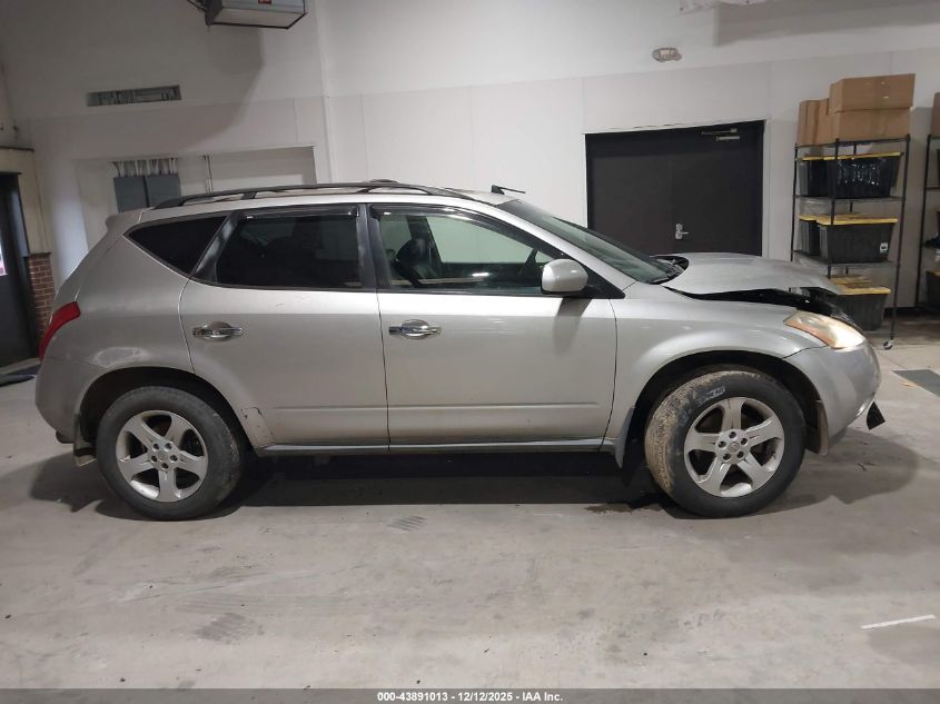 2004 Nissan Murano Sl VIN: JN8AZ08W24W330622 Lot: 43891013