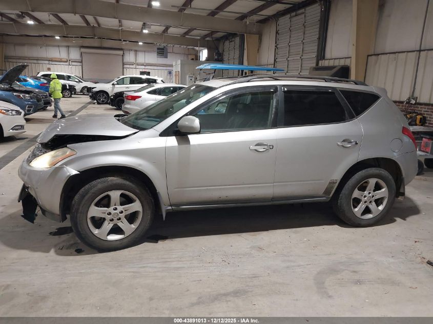 2004 Nissan Murano Sl VIN: JN8AZ08W24W330622 Lot: 43891013