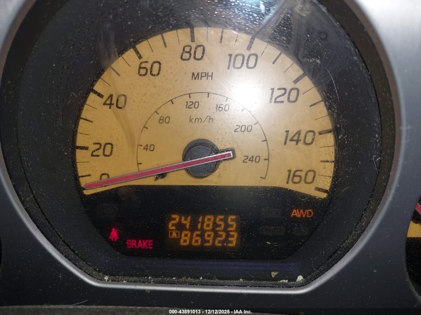 2004 Nissan Murano Sl VIN: JN8AZ08W24W330622 Lot: 43891013