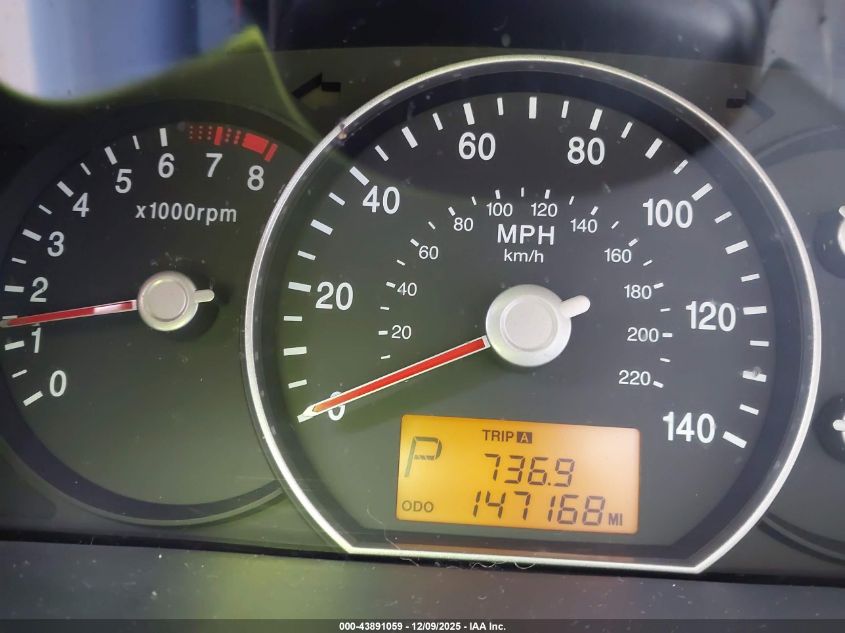 2009 Kia Rondo Lx VIN: KNAFG528897259939 Lot: 43891059