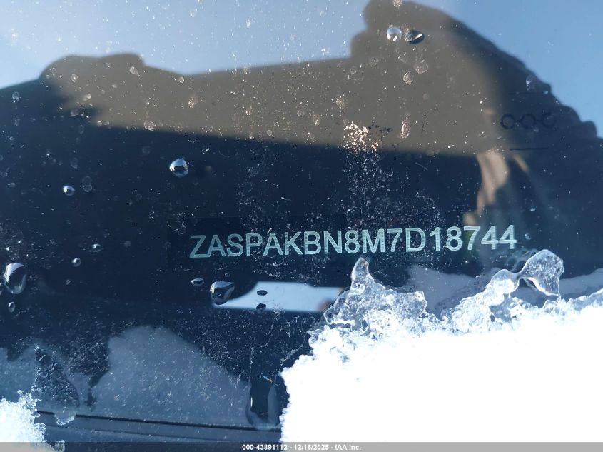 2021 Alfa Romeo Stelvio Ti Awd VIN: ZASPAKBN8M7D18744 Lot: 43891112